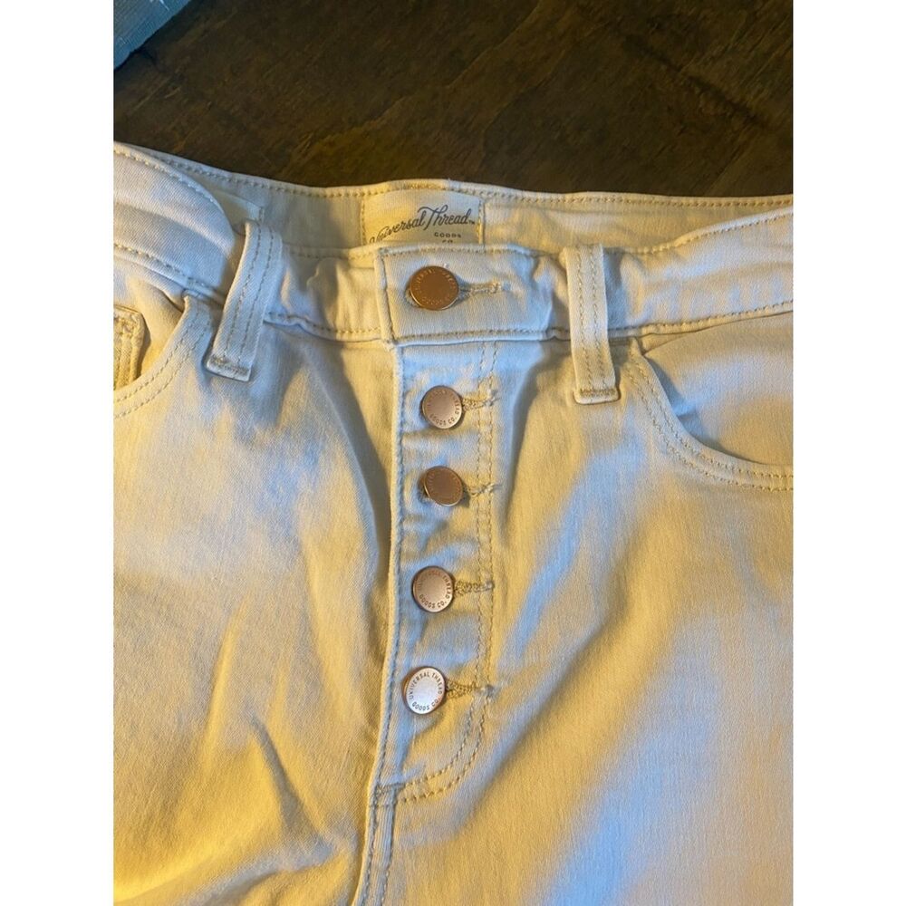 Universal Thread High-Rise Cream Button-Fly Jeans - Picture 3 of 6